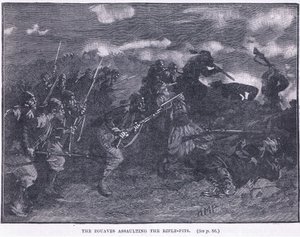 De Zouaven die een Schuttersput Aanvallen, 1855 AD door Henry Marriott Paget